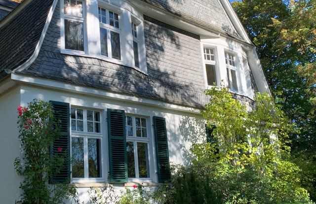 Headquarters of the Brazil-Europe Academy in Germany, located in the historic Villa Wollenweber in the Oberberg region, North Rhine-Westphalia.