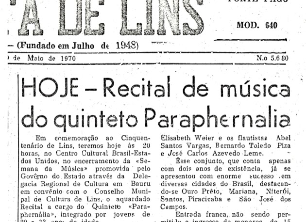 Lins. São Paulo 1970. Global Studies: Culture/Nature. 